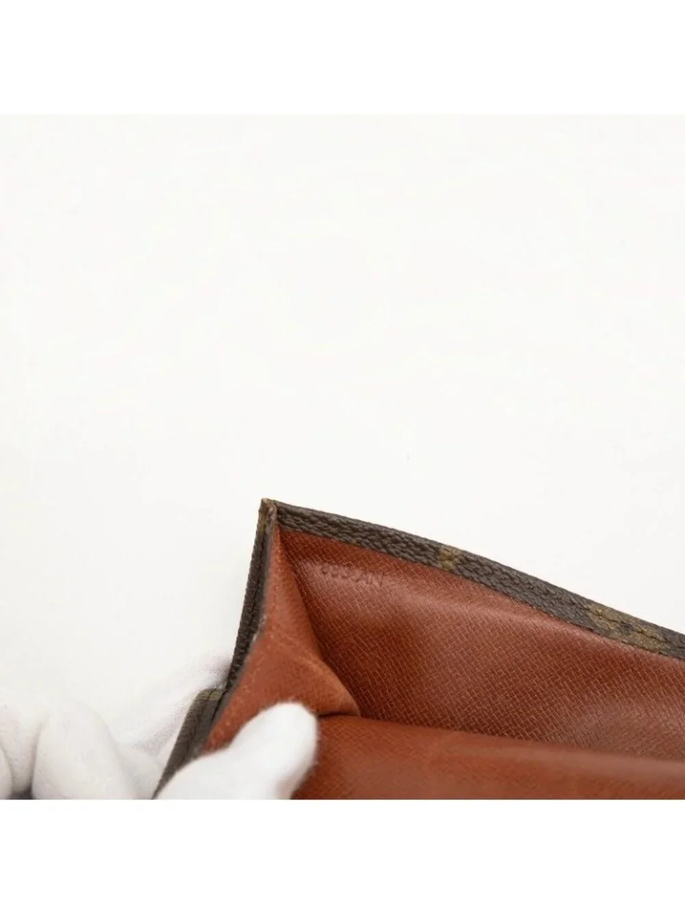 Louis Vuitton Monogram Pochette Lava 20 Pouch Clutch Brown Leather